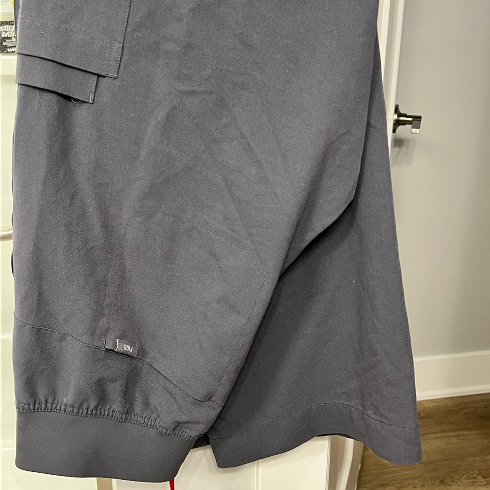 Figs Isabel High Waist Wide Leg Charcoal Gray Women's Scrub Pants